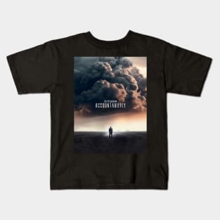 Citizen 1: Citizen Accountability. The Storm is Coming on a Dark Background Kids T-Shirt